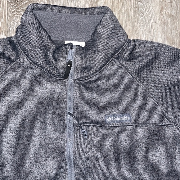 COLUMBIA Hatchet Hill Half Zip Sweater Fleece Dark Gray Mens SZ large outdoor - Picture 4 of 12